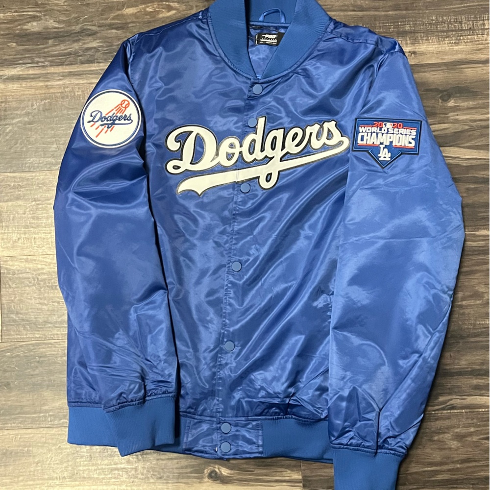 Men’s Authentic Pro Standard Blue Dodgers Satin Jacket